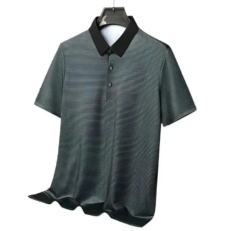 Sophisticated Summer Checkered Short Sleeve Polo