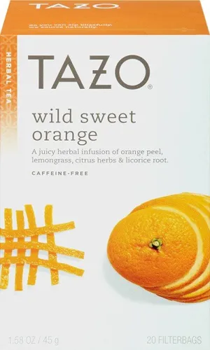 Tazo Teas Herbal Infusion Tea-Wild Sweet Orange (Decaf) 20 Bag