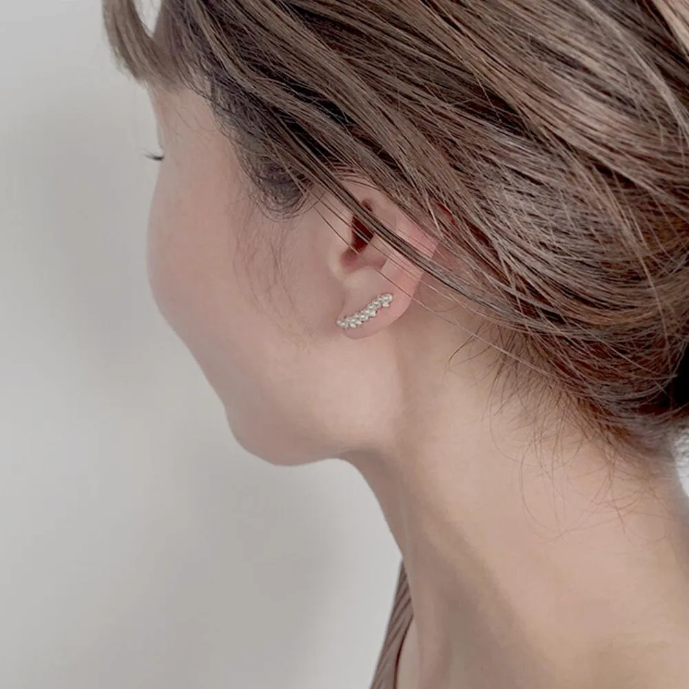 Three-Way Pearl Hook Earrings