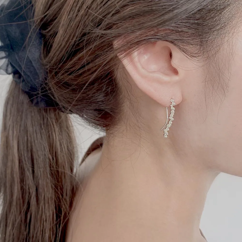 Three-Way Pearl Hook Earrings