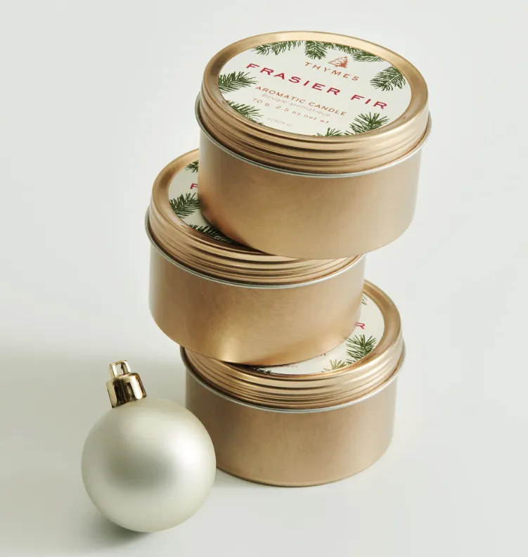 Thymes Frasier Fir Travel Tin Candle