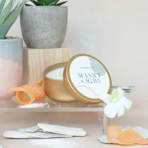 Tin Candle: Sea Salt   Agave