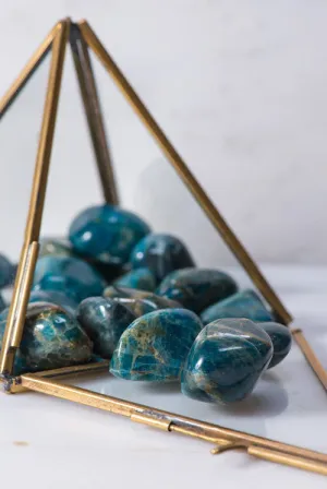 Tumbled Blue Apatite