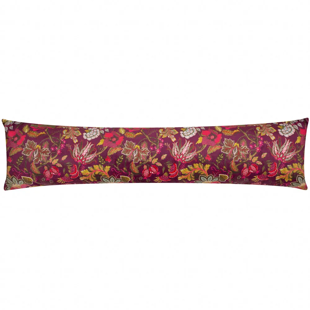 Viranai Exotic Floral Draught Excluder Cerise